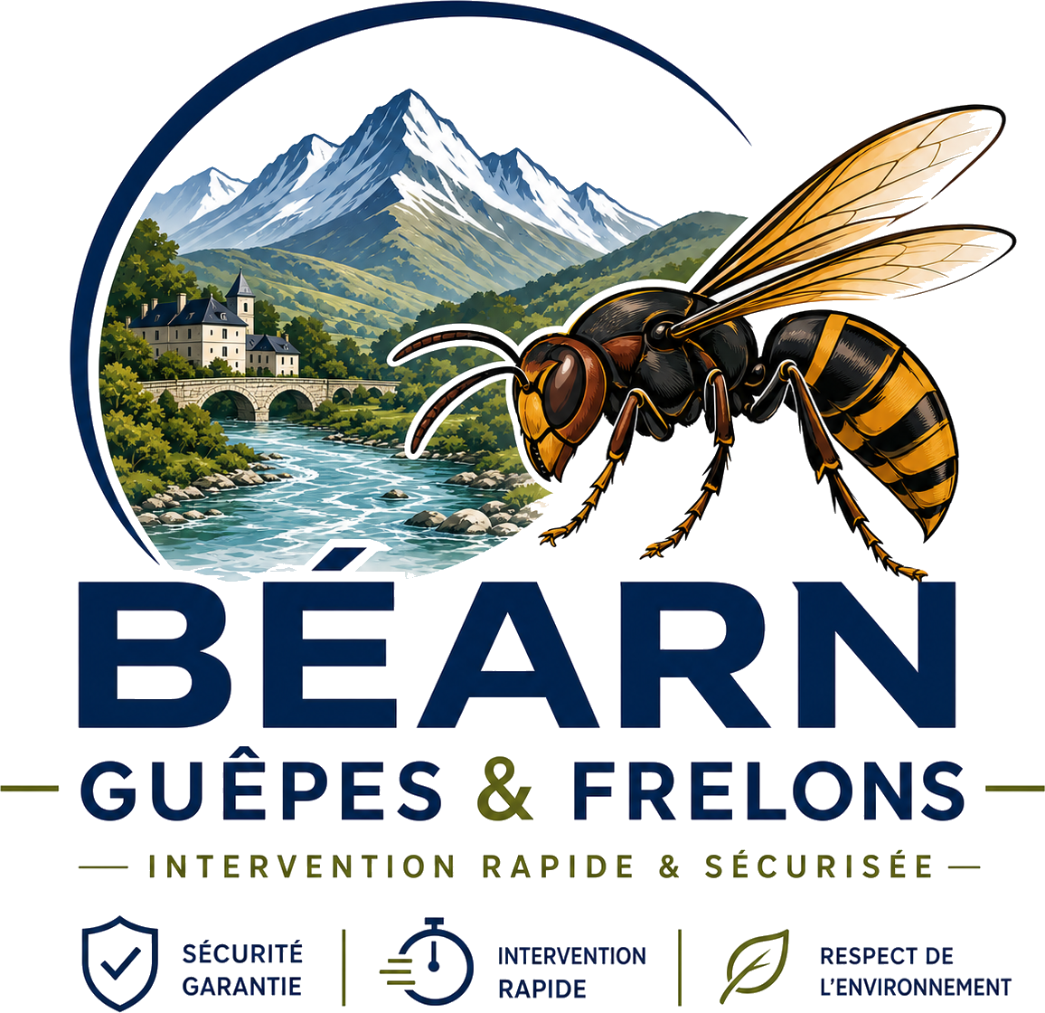 Logo Béarn Guêpes & Frelons
